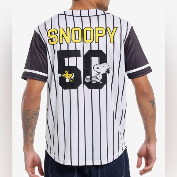 Peanuts “Snoopy and Woodstock” Baseball Jersey - Picture 1 of 4